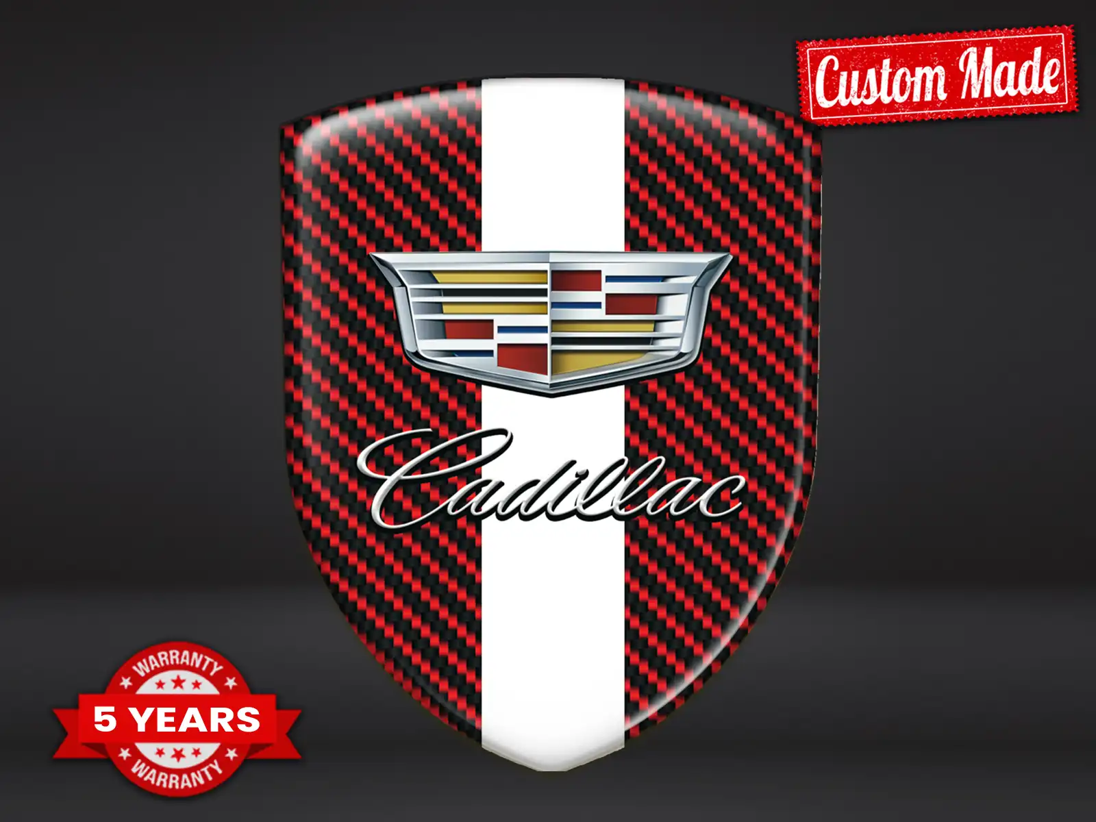Cadillac Fensteraufkleber Stilvoll Minimal Universal Auto